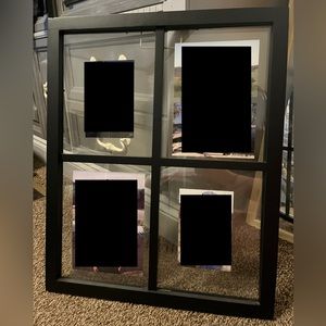 Glass window picture frame
